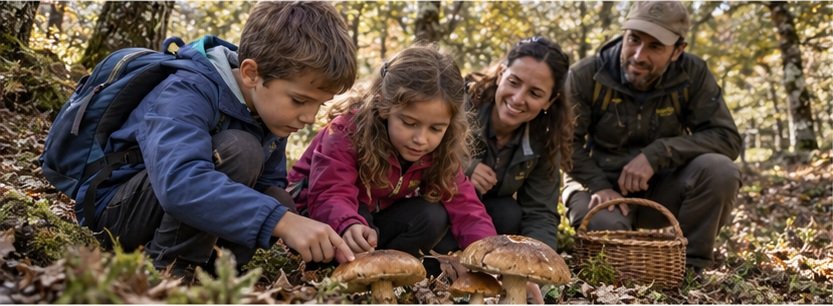 Pequeños Micólogos con Ecoturnava en Navaluenga y Sierra de Gredos