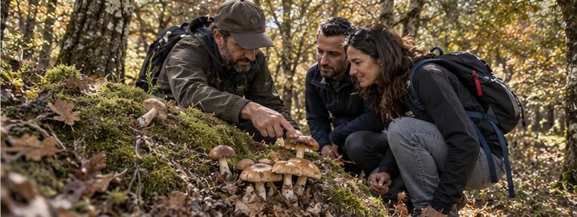 Experiencia Privada con Micólogo con Ecoturnava en Navaluenga y Sierra de Gredos