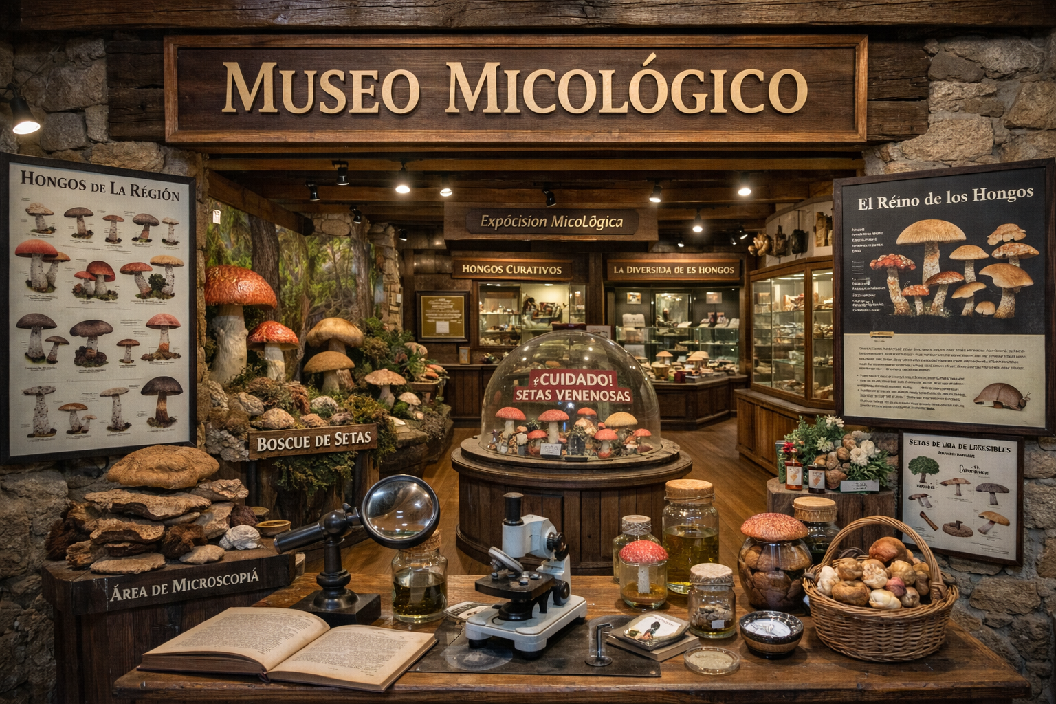 Museo micológico - Colección de hongos