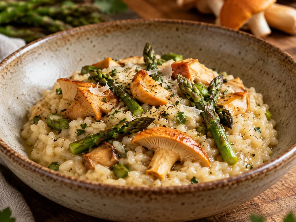 Risotto de Amanita caesarea con E.Trigueros