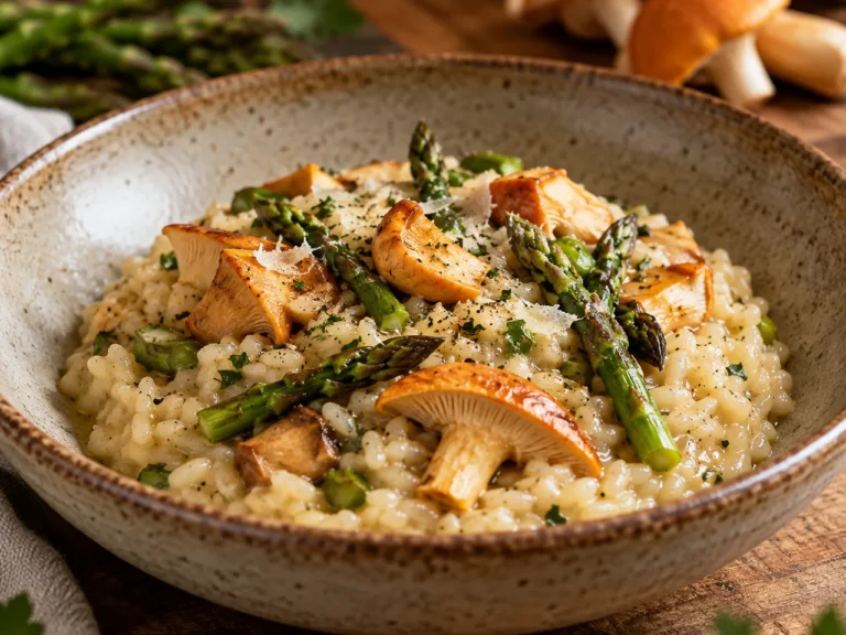 Risotto de Amanita caesarea con E.Trigueros
